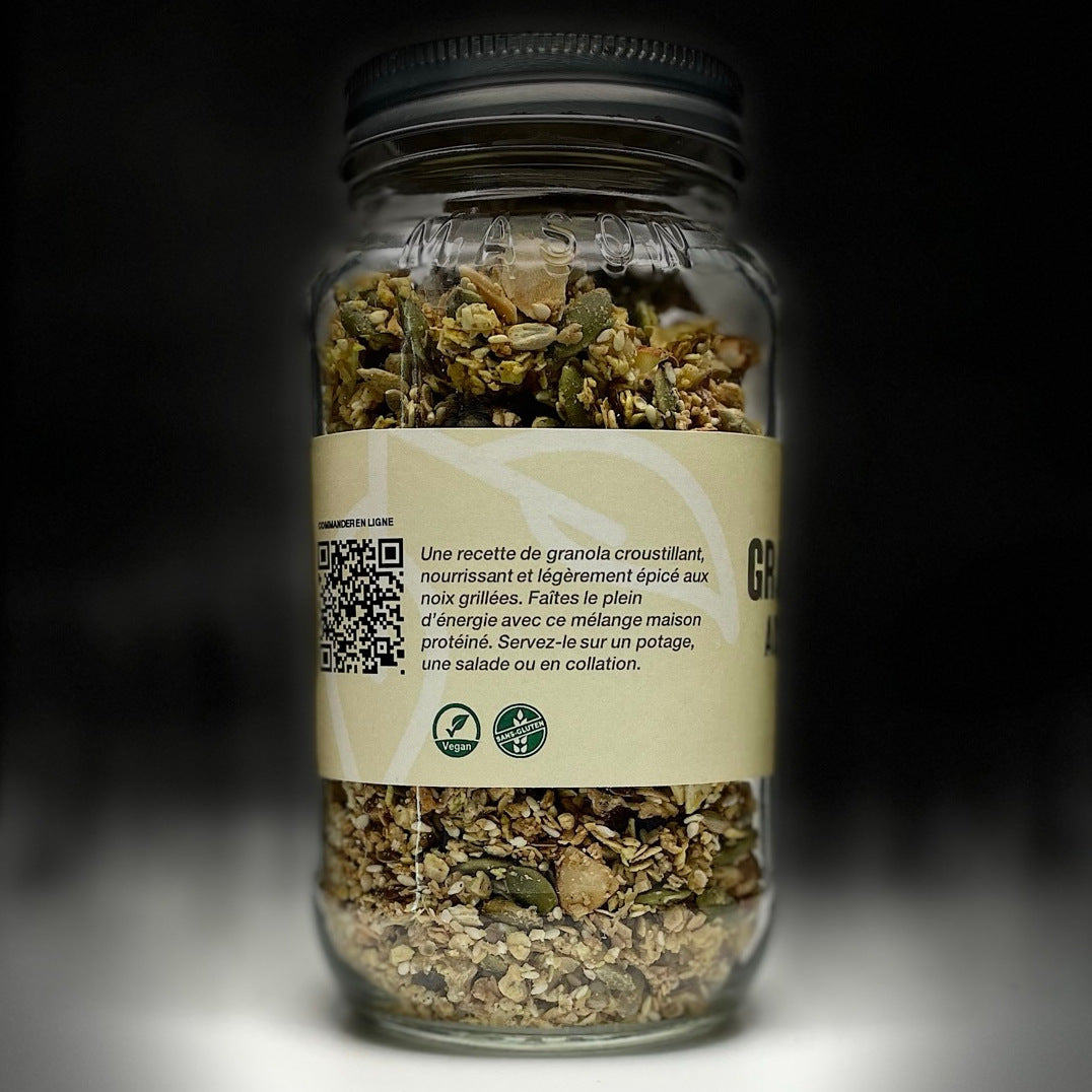 Granola salé aux graines de citrouille PDV