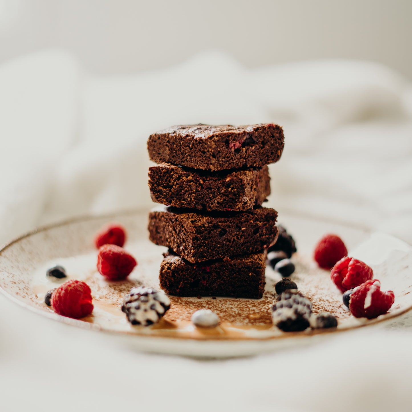 Brownie choco-framboise