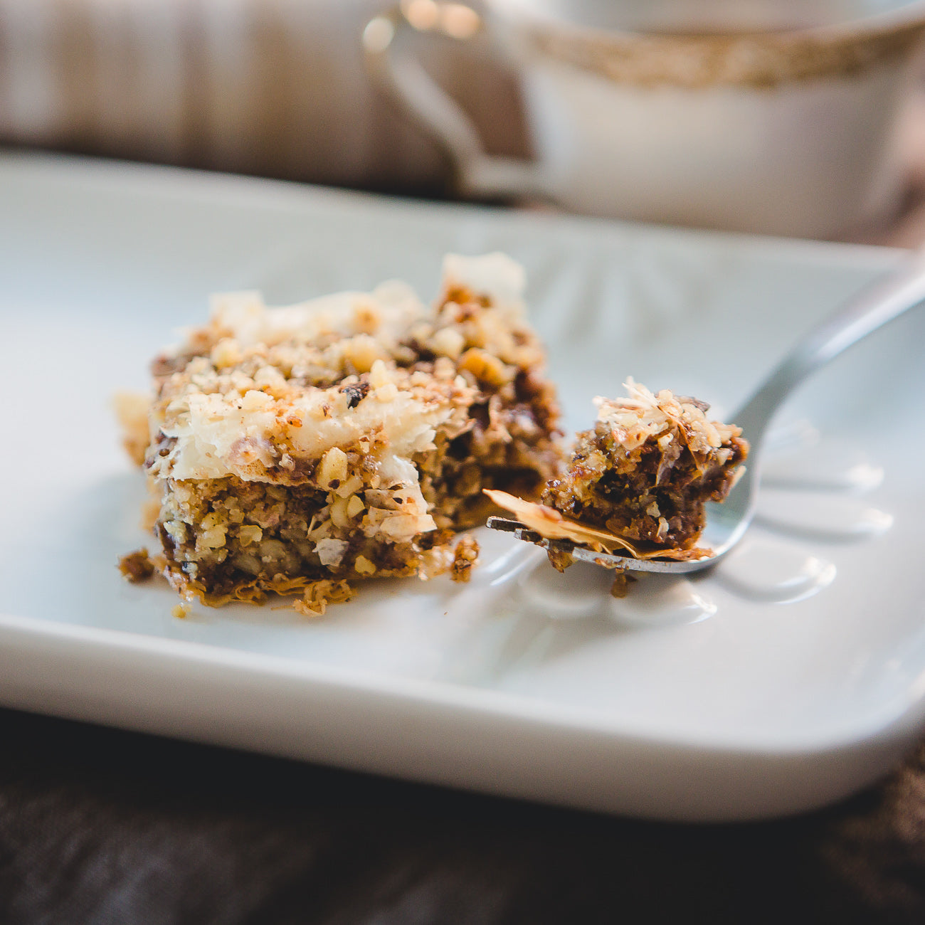 Baklava orange et noix de Grenoble