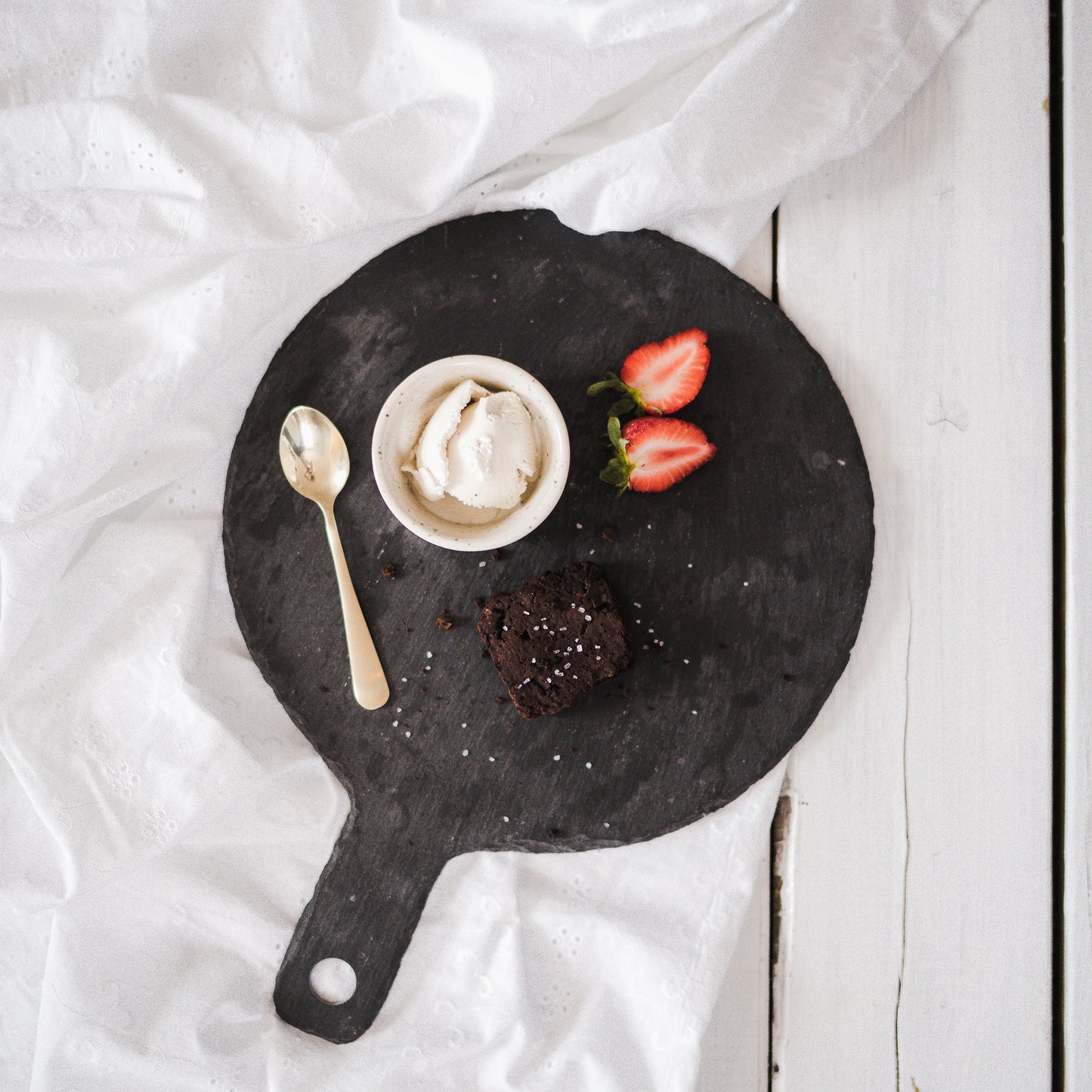 Gâteaux chocolat, noix et fleur de sel