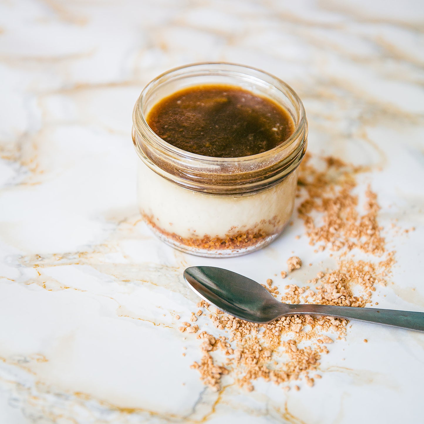 Gâteau faumage au caramel