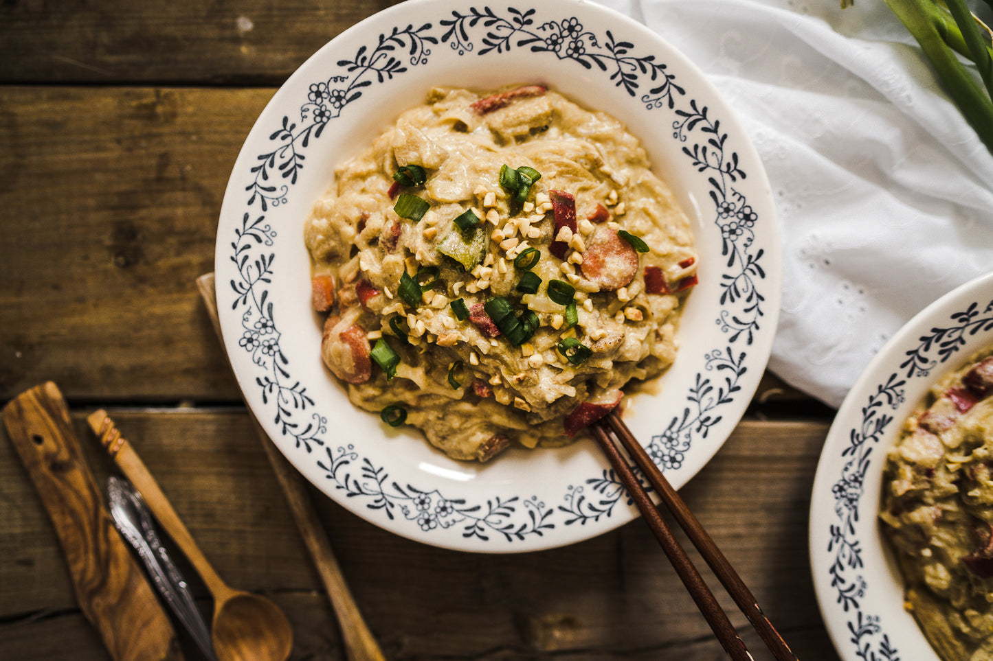 Légumes satay aux noix de cajou
