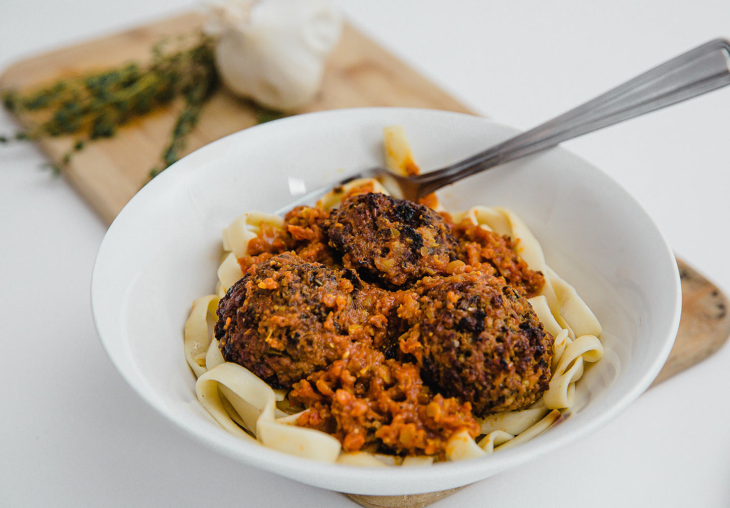 Linguine boulettes