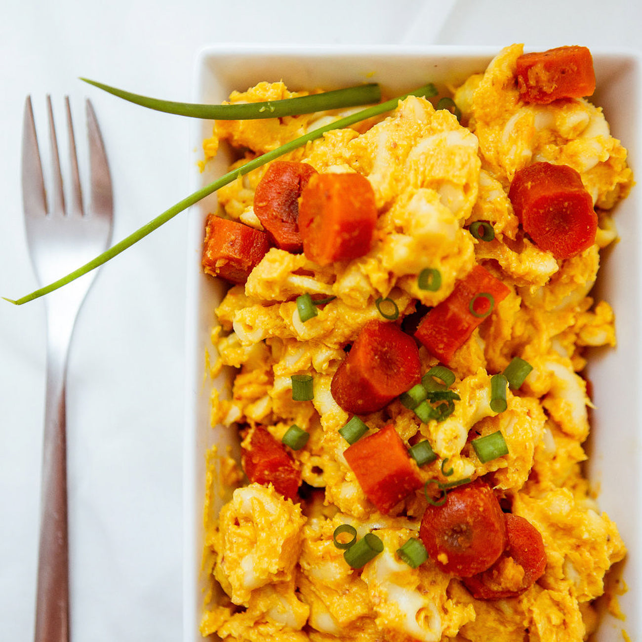 Smoked carrot mac n' cheese