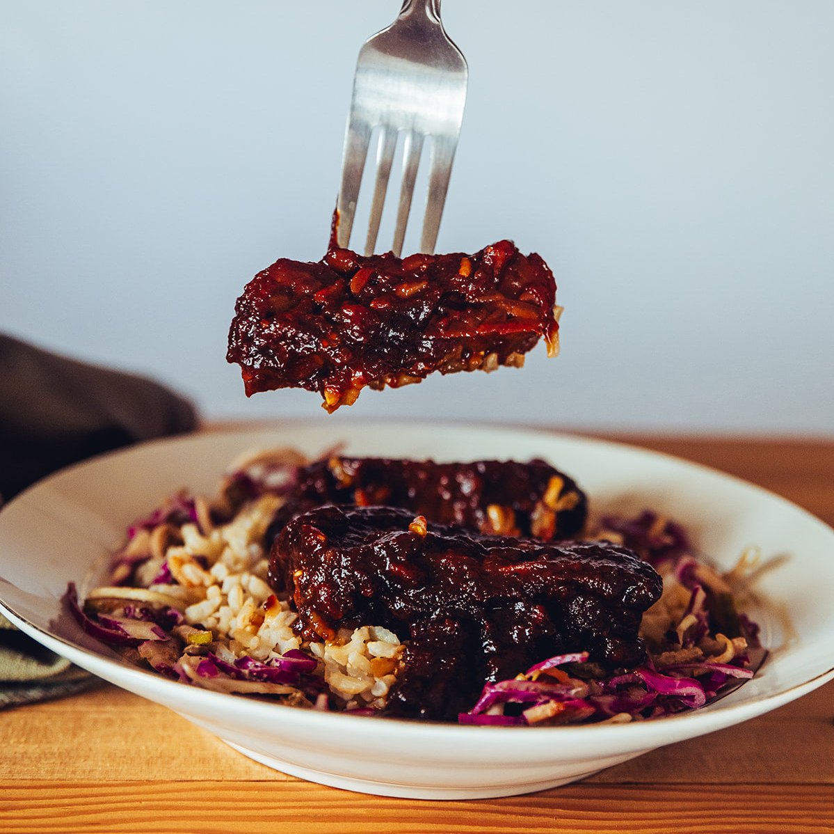 Braised tempeh