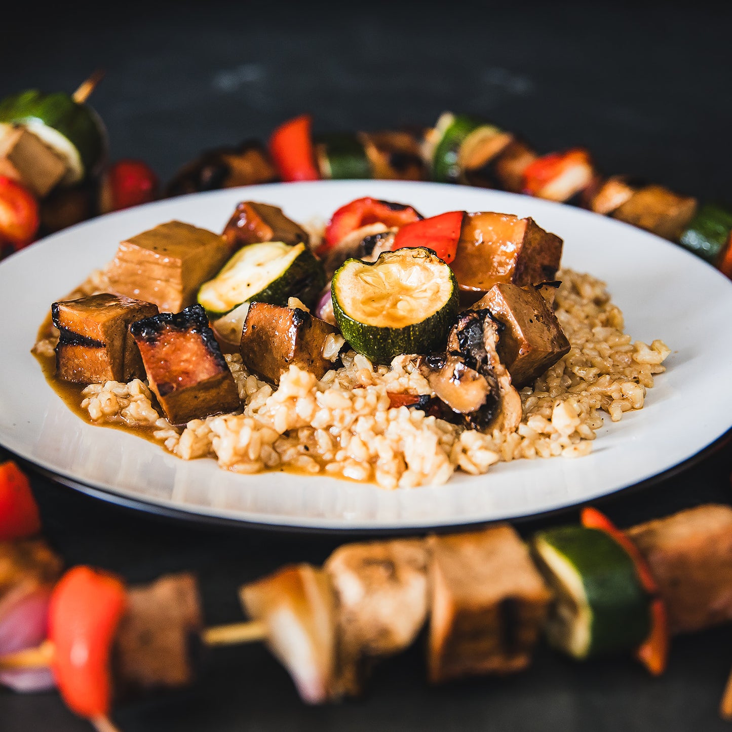 PDV Brochette de tofu BBQ