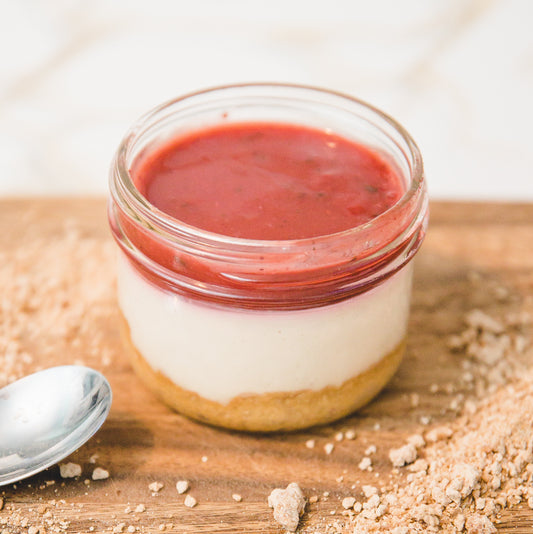 Gâteau faumage, fraise et estragon