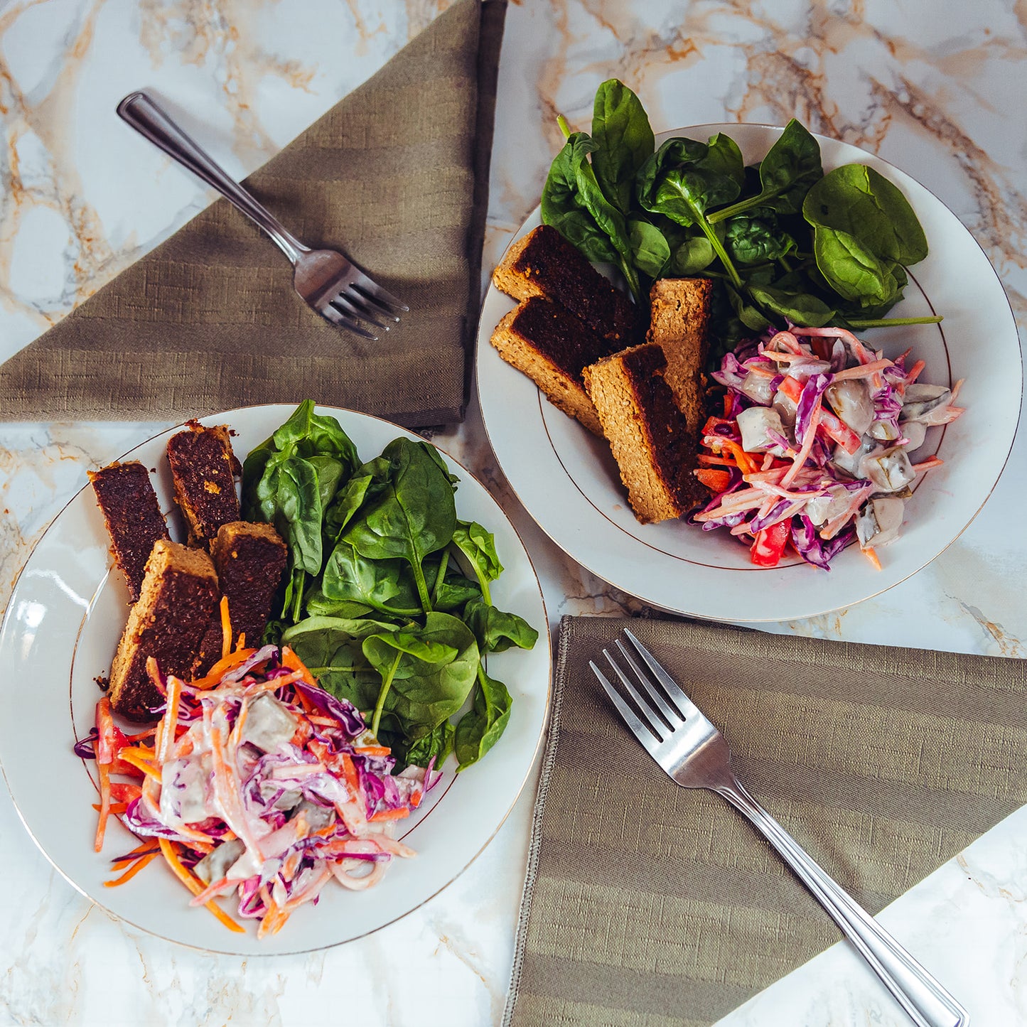 Veggie pâté salad