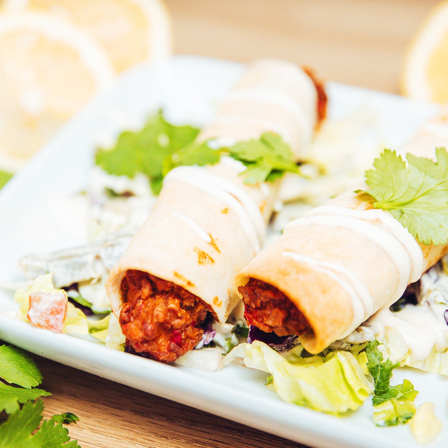 Taquitos et salade au cactus (NOUVEAU)