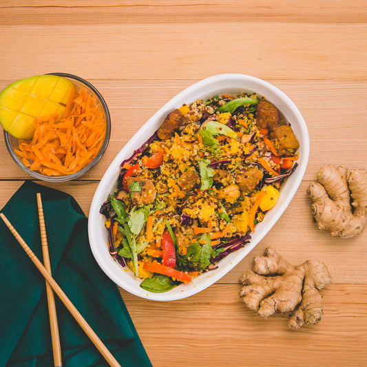 Carrot and Ginger Tempeh Bowl