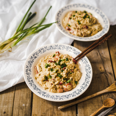 Légumes sautés, sauce aux noix de cajou