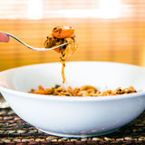 Macaroni chinois et kimchi