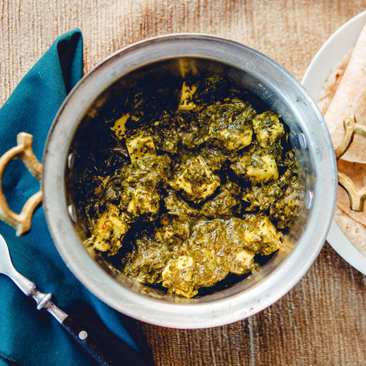 Saag tofu with spinach