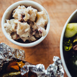 Salade de patates, céleri et radis.