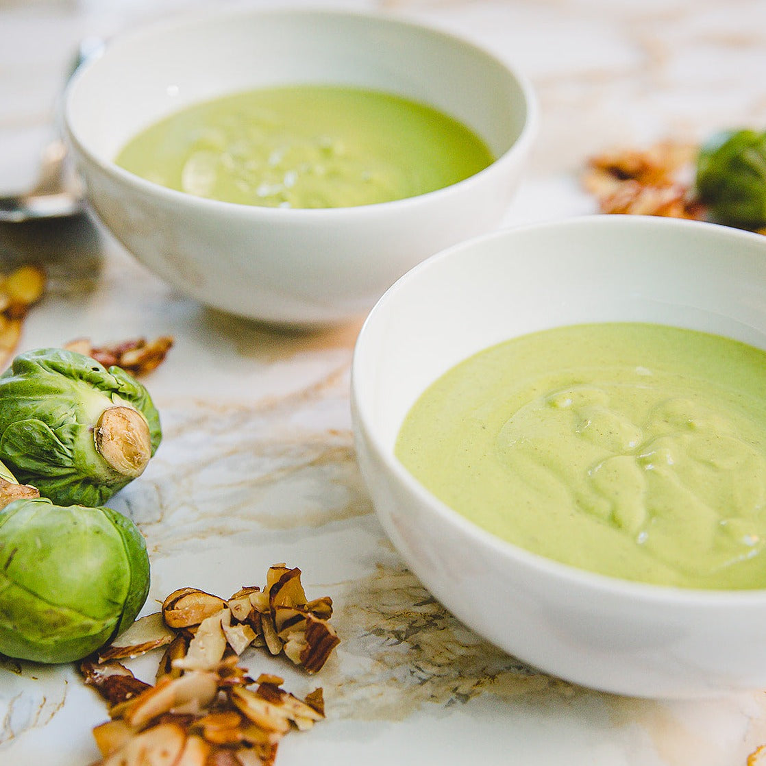 Velouté aux choux de Bruxelles